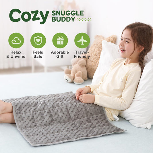 Weighted Lap Blanket - Grey, 2 lb, 20 x 30 in