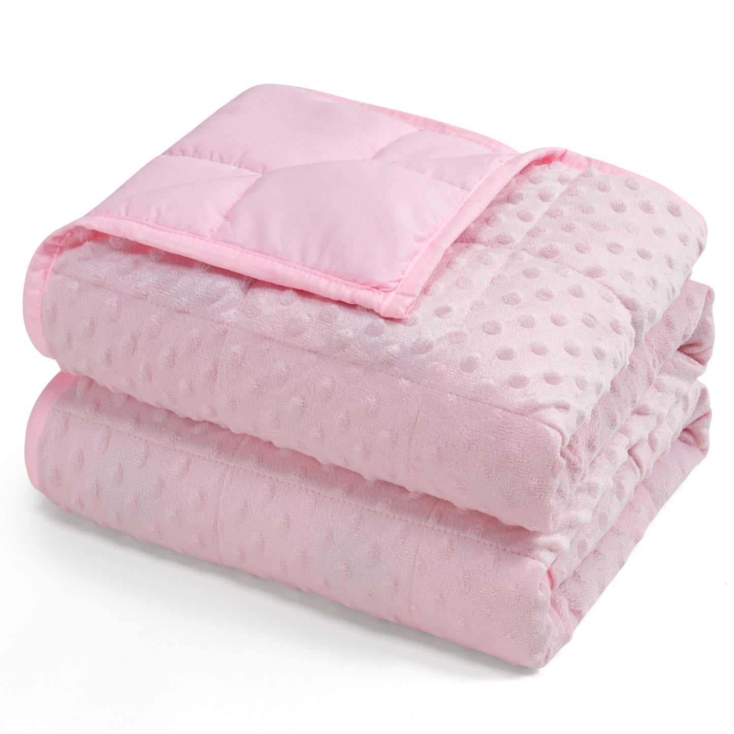 Sivio Adults Minky Heavy Blanket -15 lbs, 48 × 72 in Pink