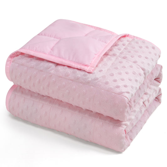 Sivio Adults Minky Heavy Blanket -15 lbs, 48 × 72 in Pink