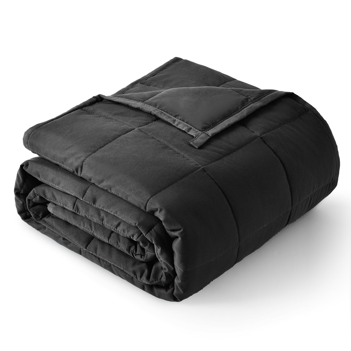 Sivio Adults Microfiber Weighted Blanket -15 lbs, 48 × 72 in Black