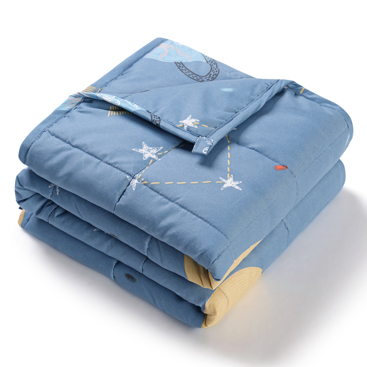 Sivio Kids Weighted Blanket - 3 lb, 36 x 48 in, Blue Star Moon