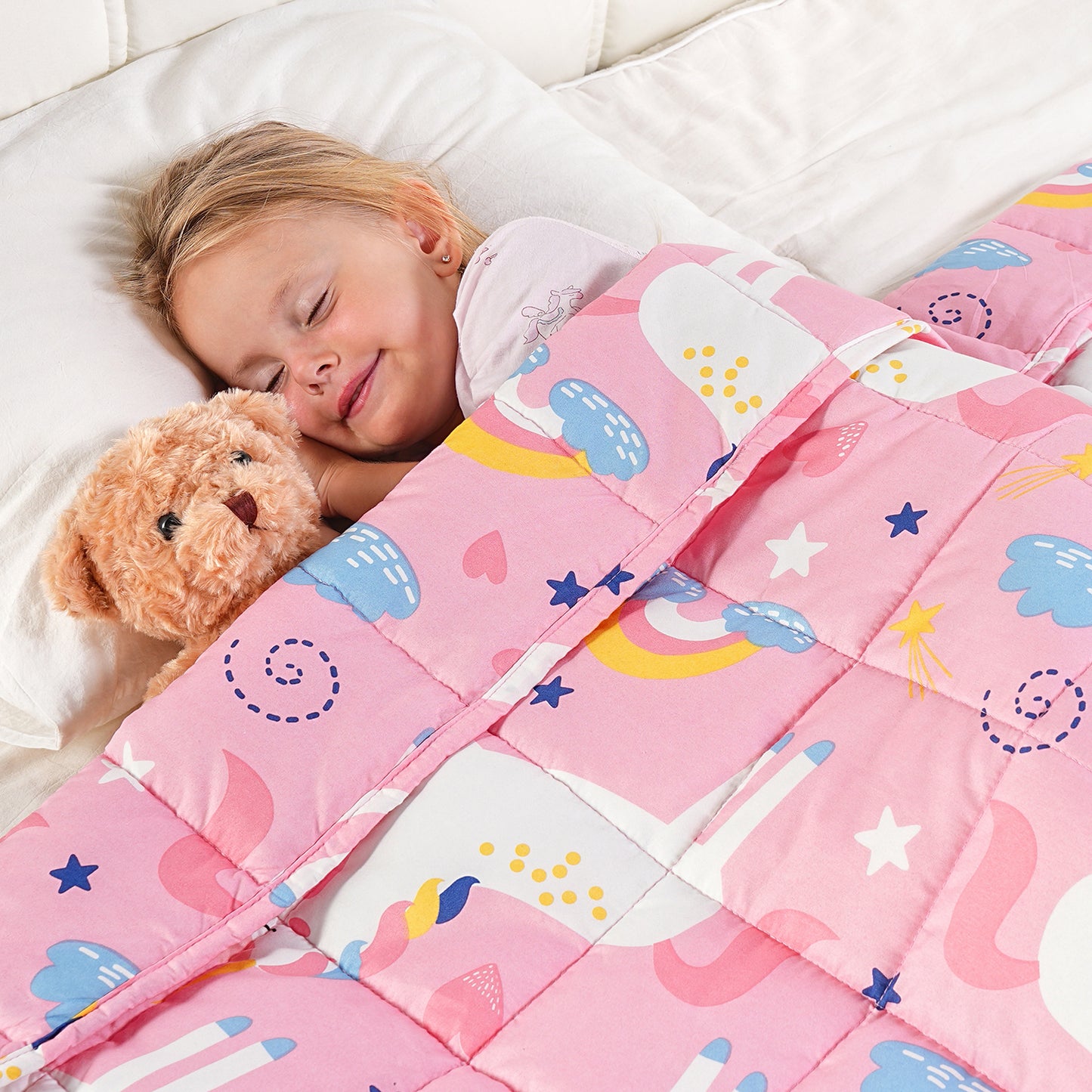 Sivio Kids Weighted Blanket - 3 lb, 36 x 48 in, Pink