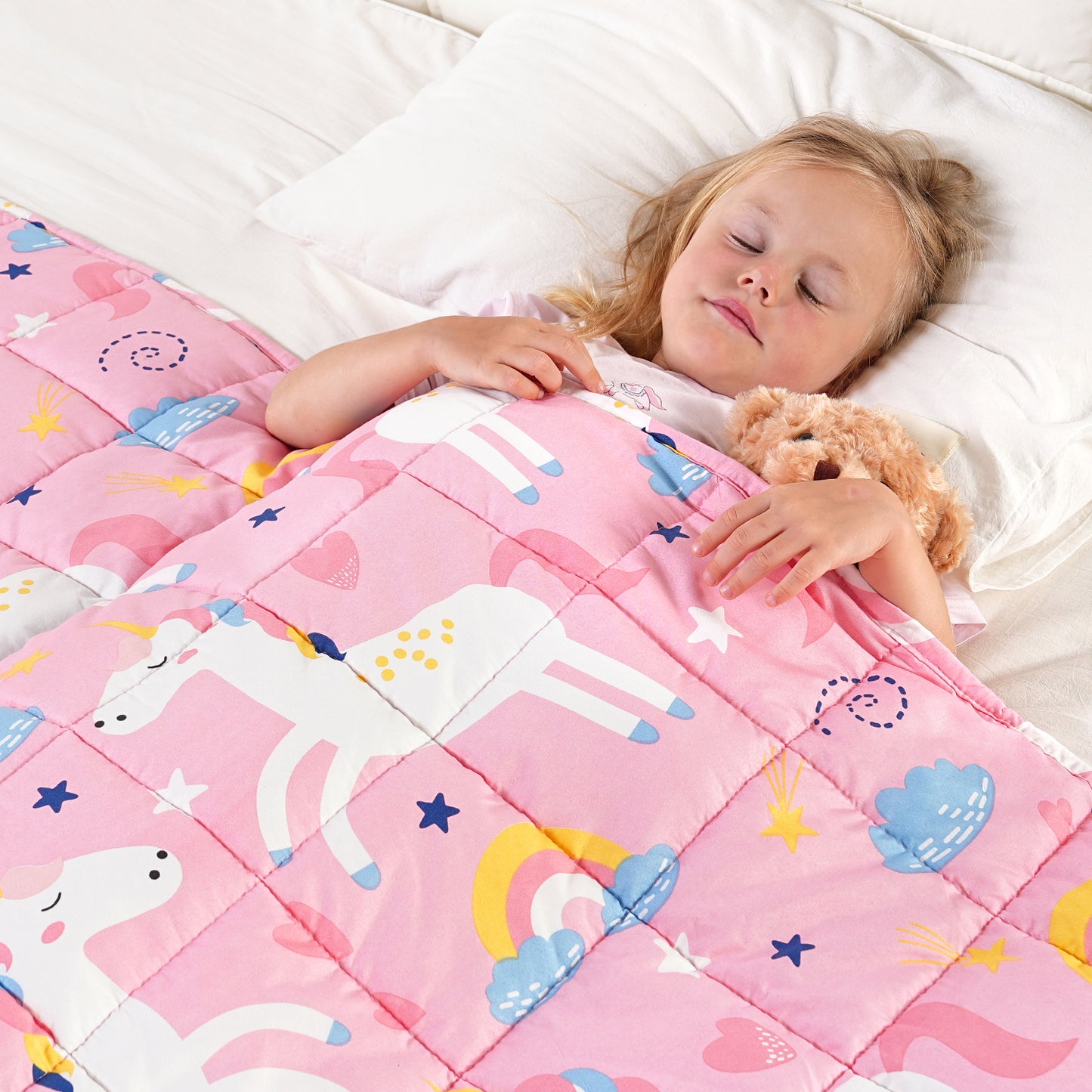 Sivio Kids Weighted Blanket - 3 lb, 36 x 48 in, Pink