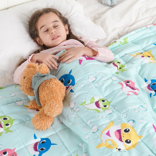 Sivio Kids Weighted Blanket - 5 lb, 36 x 48 in, Green