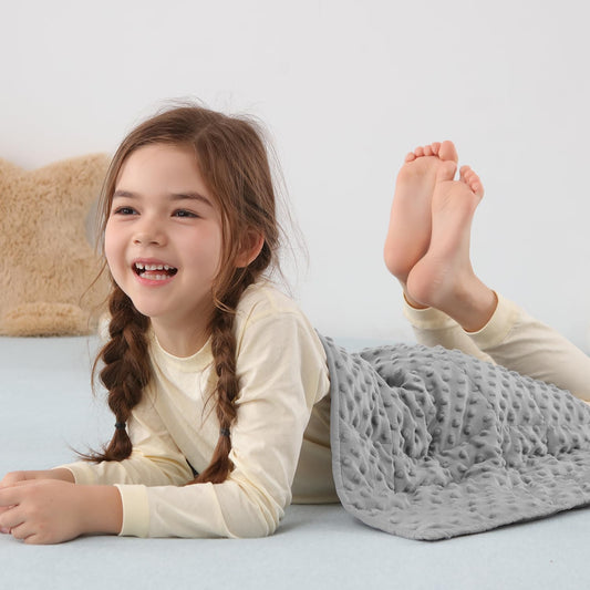 Weighted Lap Blanket - Grey, 2 lb, 20 x 30 in