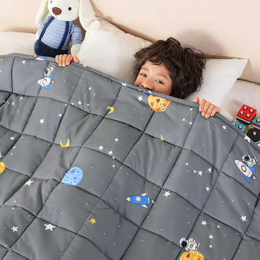 Kids Weighted Blanket - 3 lb, 36 x 48 in, Grey