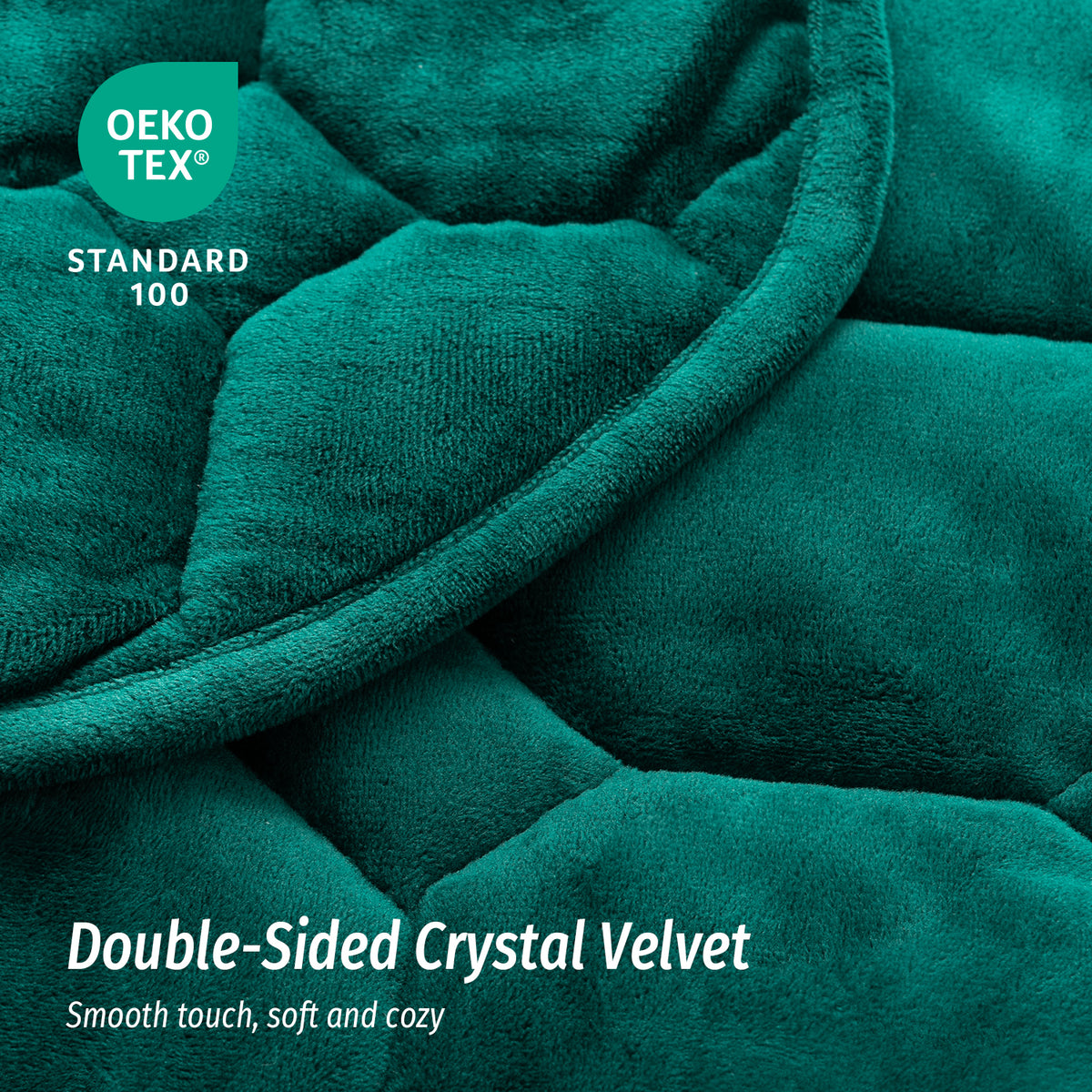 Sivio Weighted Lap Blanket for Adults 24" x 29" 7 lbs Dark Green